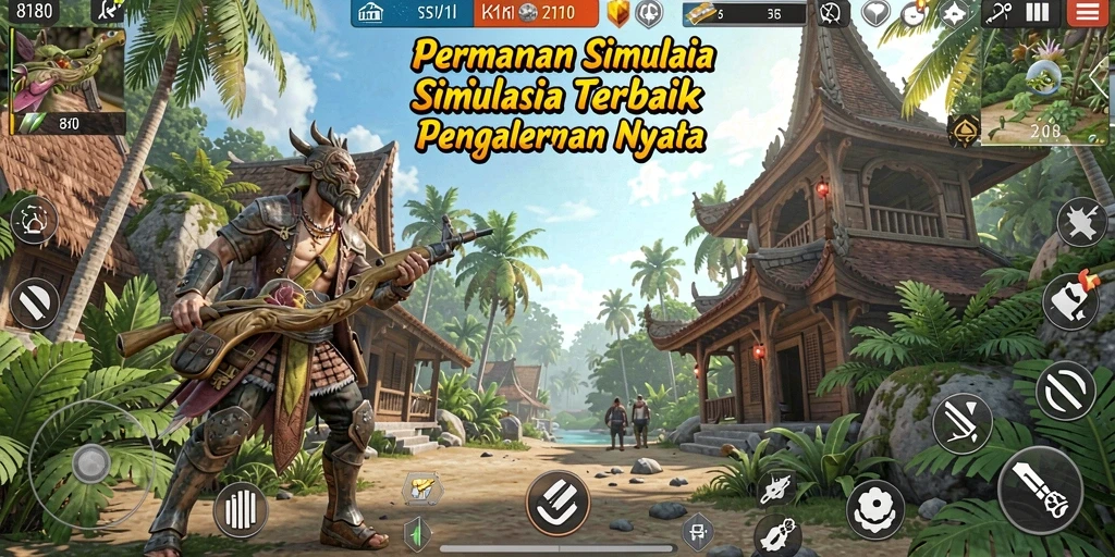 Screenshot utama 8180 menampilkan aksi permainan simulasi yang realistis.