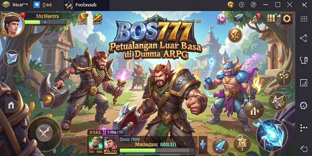 Tampilan screenshot gameplay ARPG yang menakjubkan di BOS777.