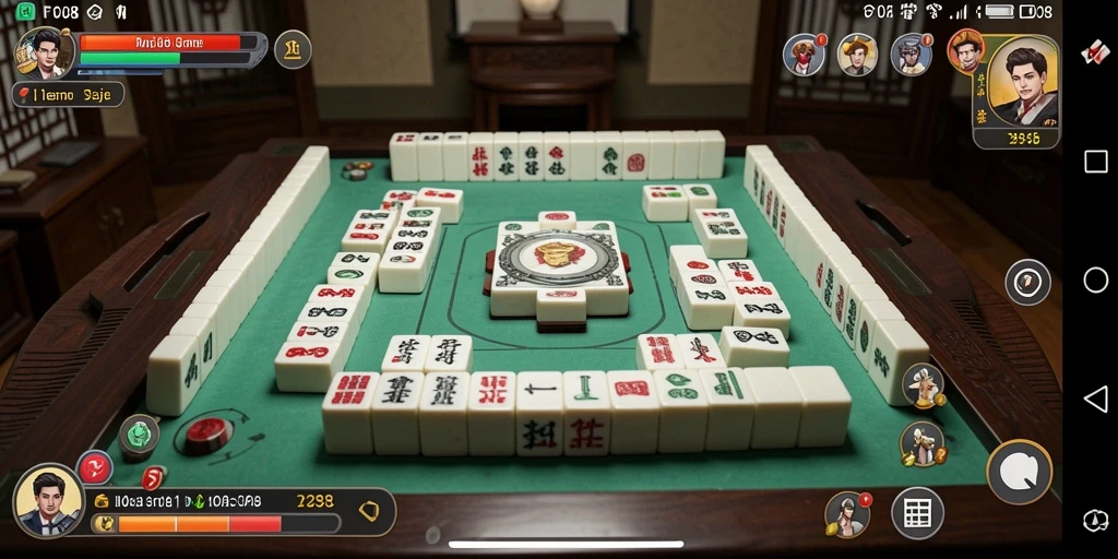Screenshot utama FO8 menampilkan gameplay Mahjong yang mendebarkan.