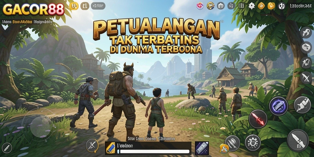 Gameplay GACOR88 yang menarik dalam dunia terbuaka.