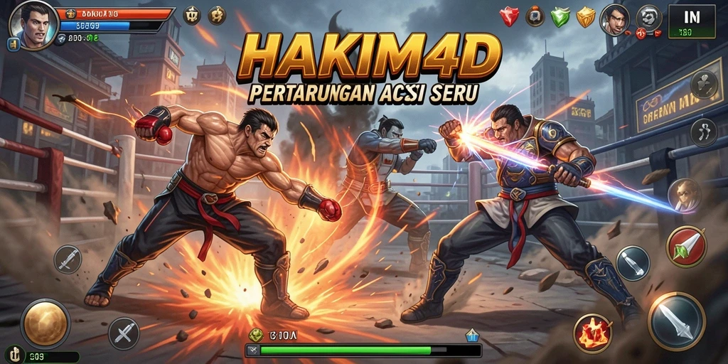 Tampilan gameplay HAKIM4D yang seru dan mendebarkan.