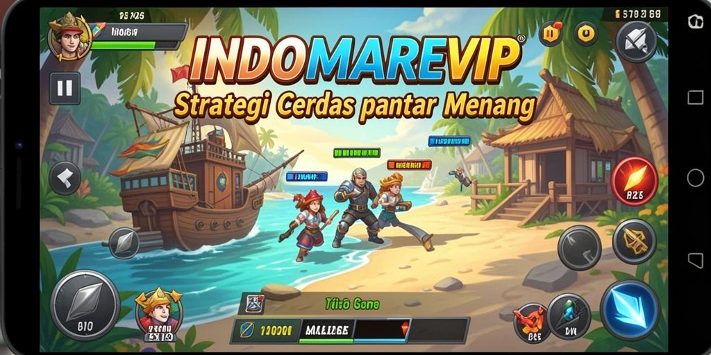 Tampilan menegangkan dari gameplay INDOMAREVIP strategi.