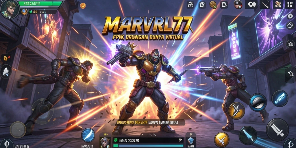 Gameplay bertarung menarik dan seru di MARVRL77.