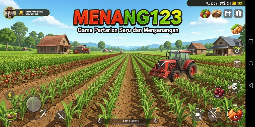 Screenshot MENANG123 yang memperlihatkan gameplay pertanian yang seru.
