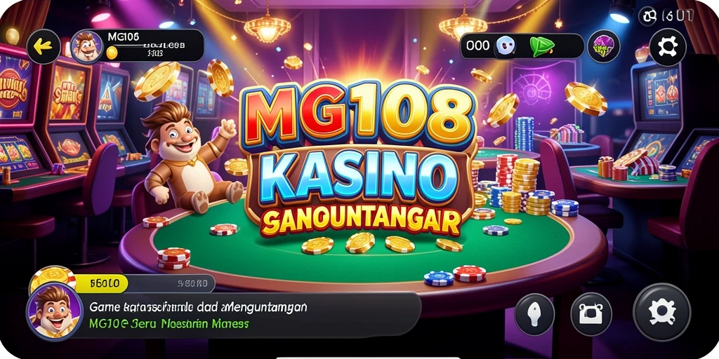 Tampilan menarik dari gameplay Kasino MG108 dengan efek visual yang memukau.