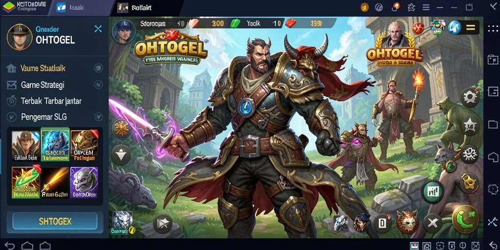 Tampilan gameplay yang menarik dari OHTOGEL dalam strategi SLG.