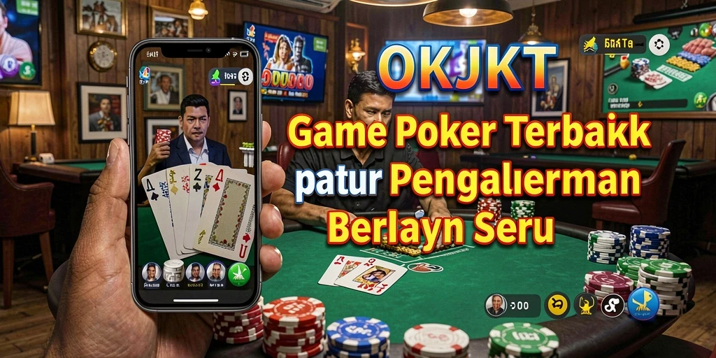Gameplay seru dari aplikasi Poker OKJKT dengan berbagai mode permainan.