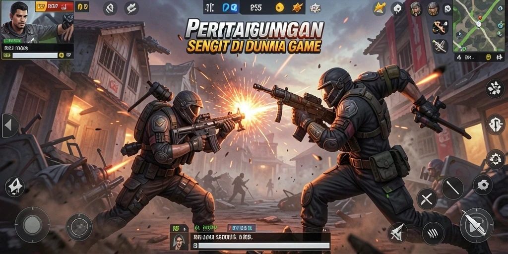 Tampilan gameplay RP55 yang mendebarkan dalam pertarungan Fighting.