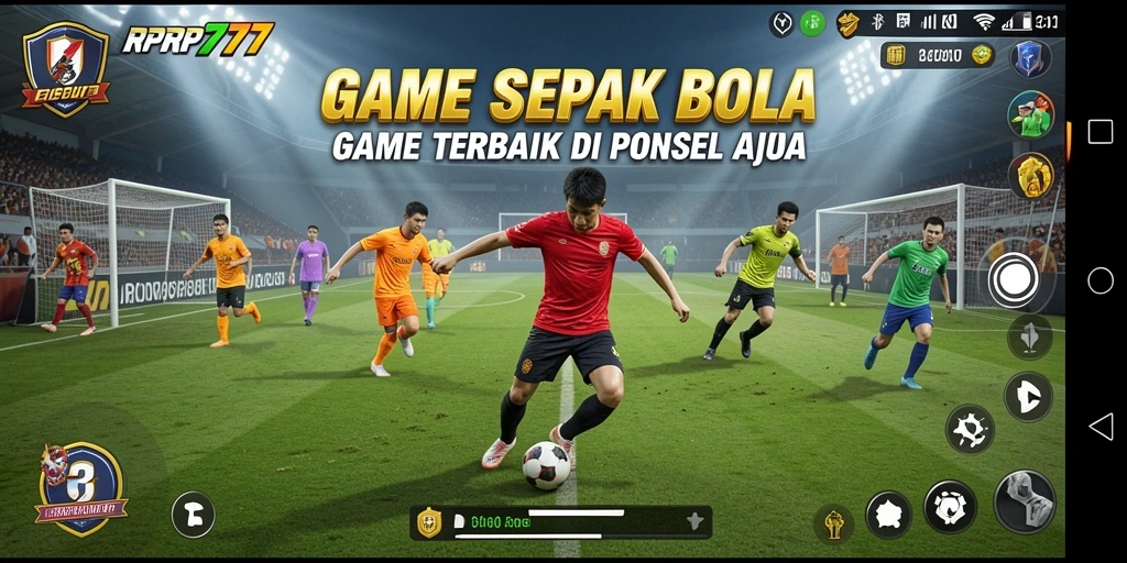 Tampilan gameplay RPRP777 yang memukau dalam pertandingan sepak bola.