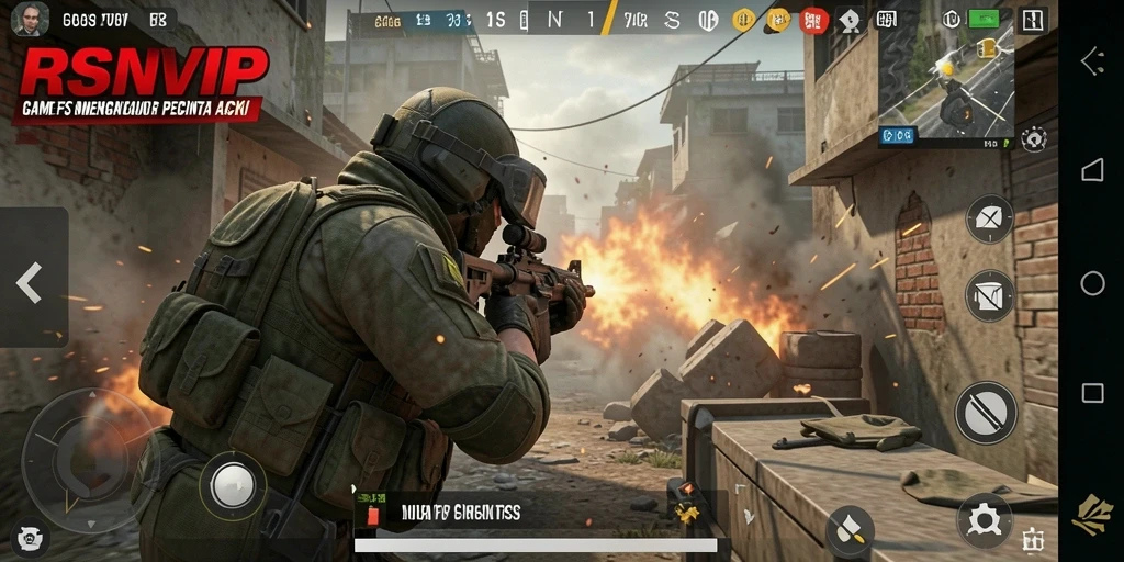 Tampilan aksi seru dalam gameplay RSNVIP dengan grafis yang menawan.