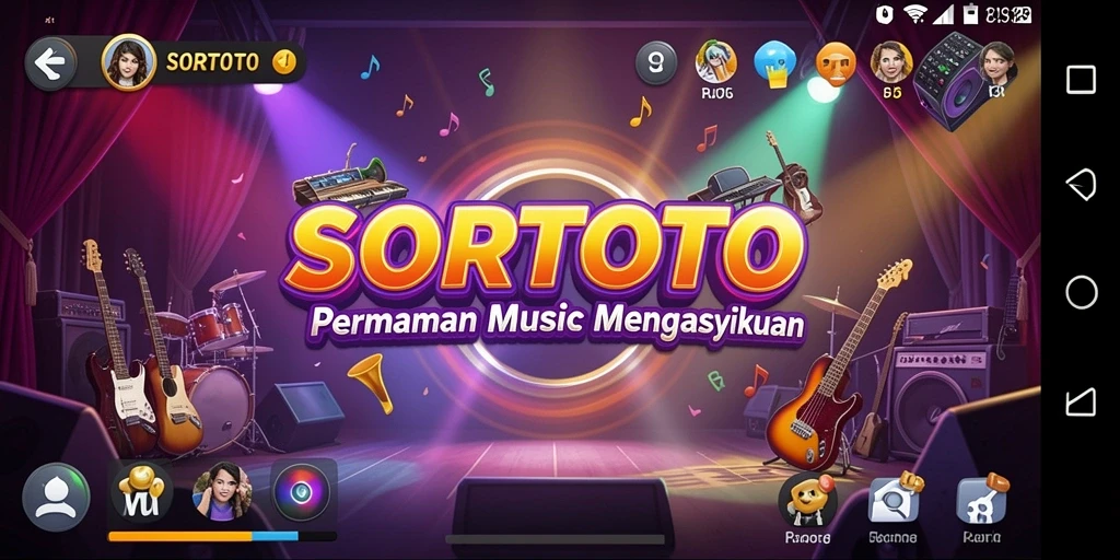 Tampilan gameplay SORTOTO yang menarik dan interaktif.