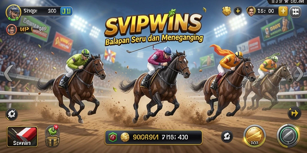 Gameplay Racing yang menegangkan dan seru di SVIPWINS.