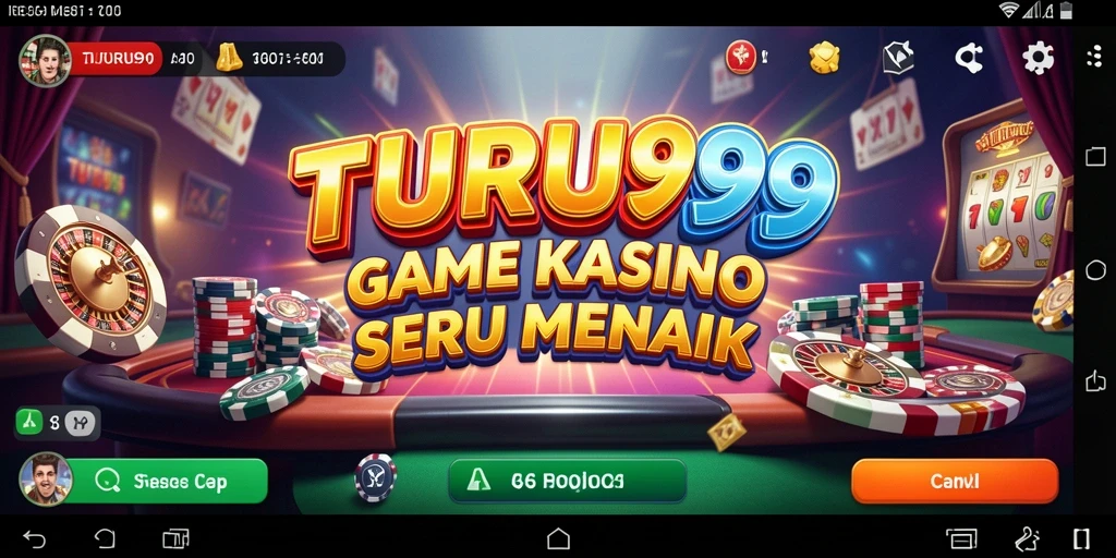 Screenshot gameplay TURU99 menampilkan aksi seru dan interaktif dari permainan Kasino.