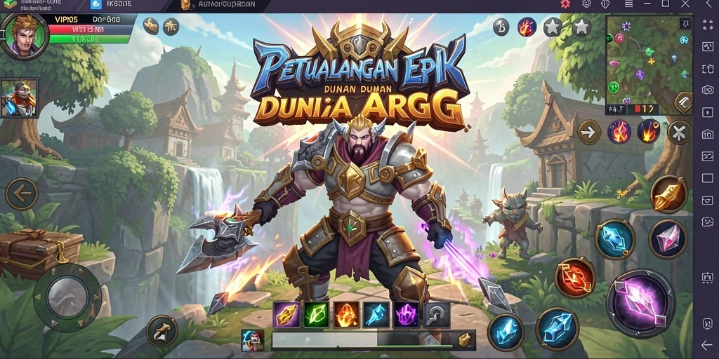 Screenshot VIP805 menampilkan aksi pertarungan epik dalam dunia ARPG.