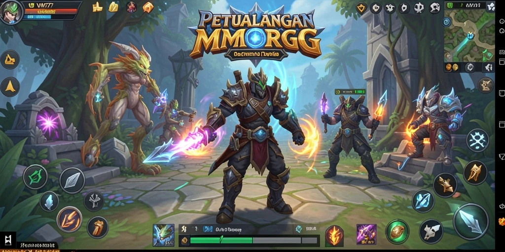 Tampilan gameplay VM777 yang memukau dalam dunia MMORPG.
